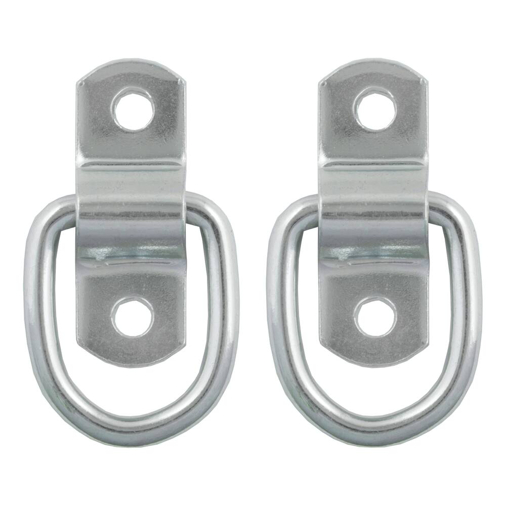 CURT 1-in x 1-1/4-in Surface-Mounted Tie-Down D-Rings, 1200-lb, 2-pk