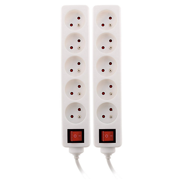 2 blocs 5x16A   interrupteur Zenitech