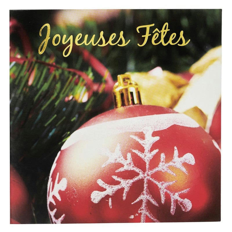 - Lot de 6 cartes de vœux avec enveloppe joyeux noël
