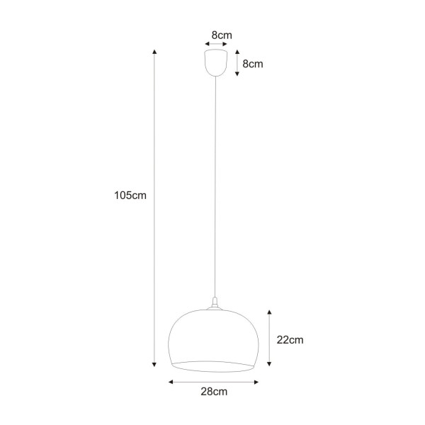 Lampa wisząca beżowa Boho 1xE27x60W wym: 105x28x28 cm Kaja