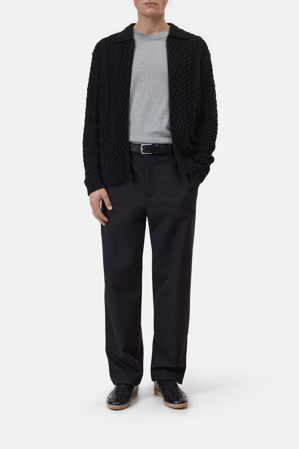 Zip-Strickjacke mit Reißverschluss