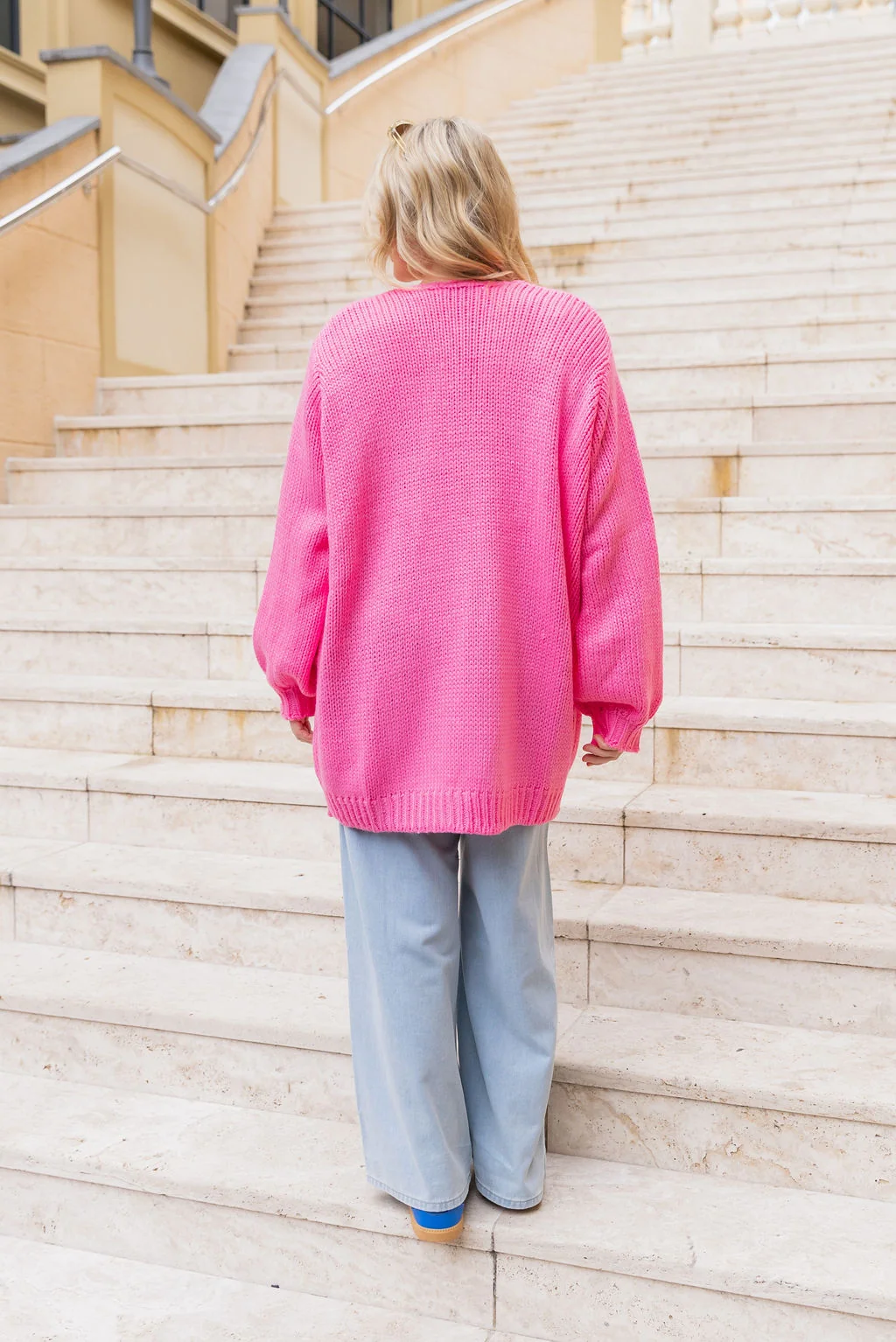 Lisbon Cardigan in Barbie