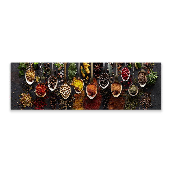 Obraz Panoramiczny Łyżki Z Przyprawami 145x45cm