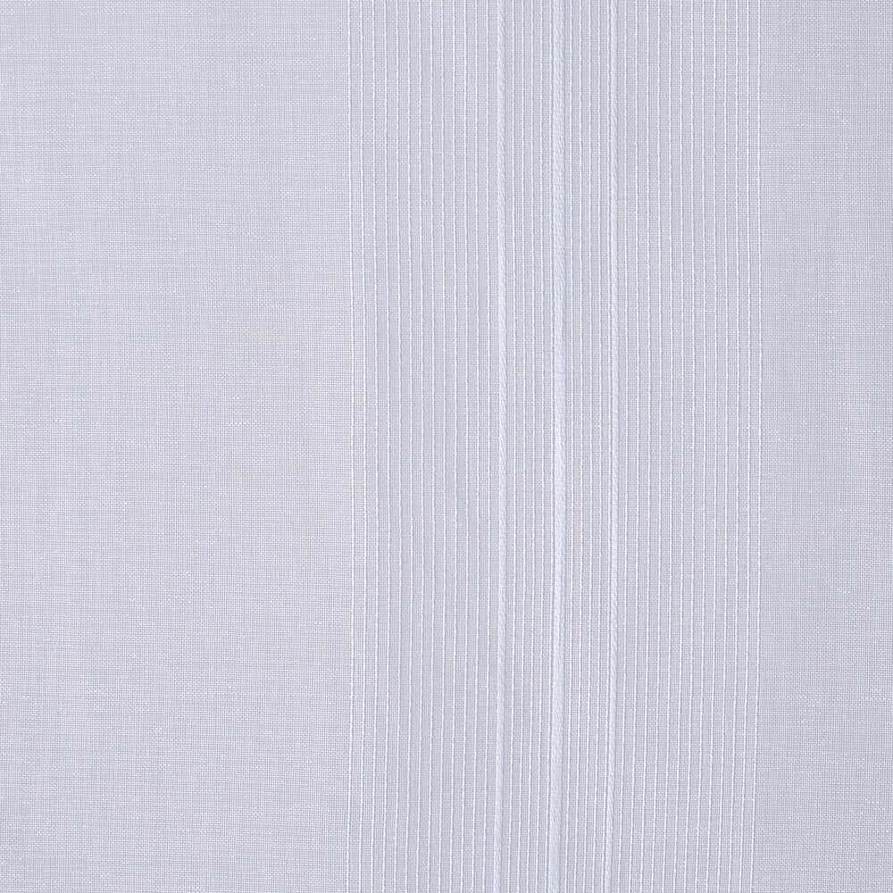 Vitrage droit passe tringle uni blanc 60x120 cm x2