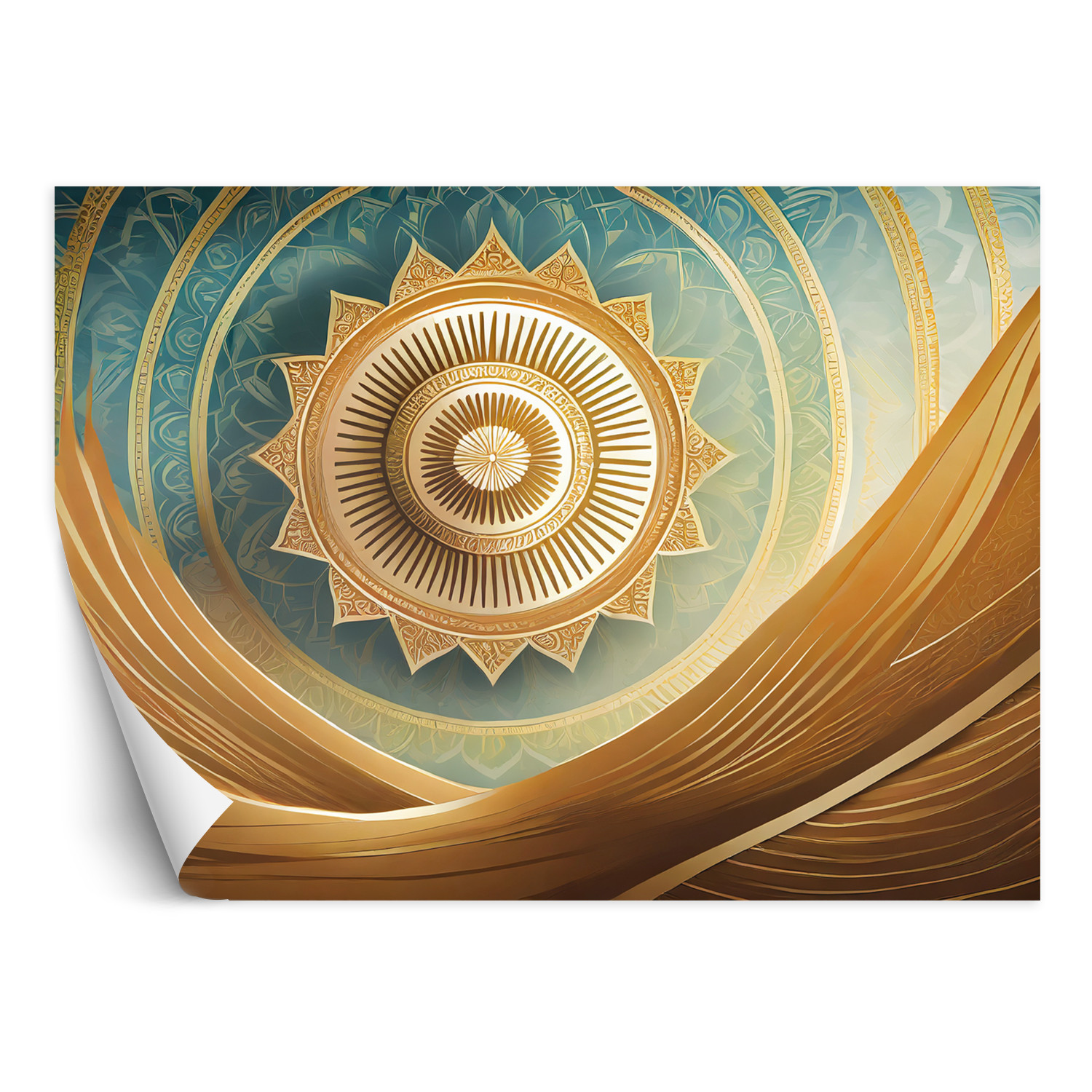 Feeby Fototapeta Mandala złota orientalna