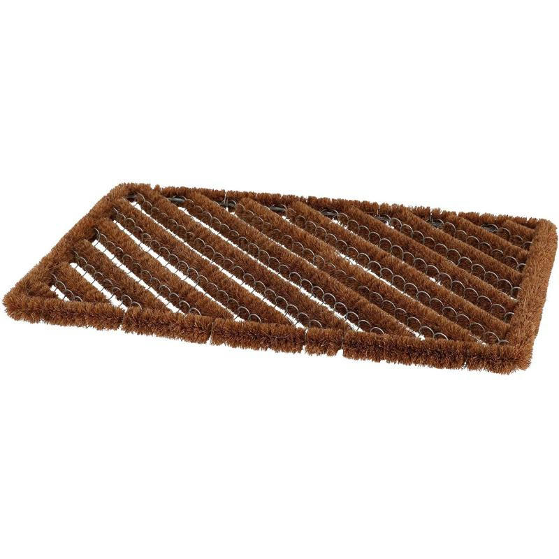 - Paillasson spirale en fibres de coco 60 x 40 cm