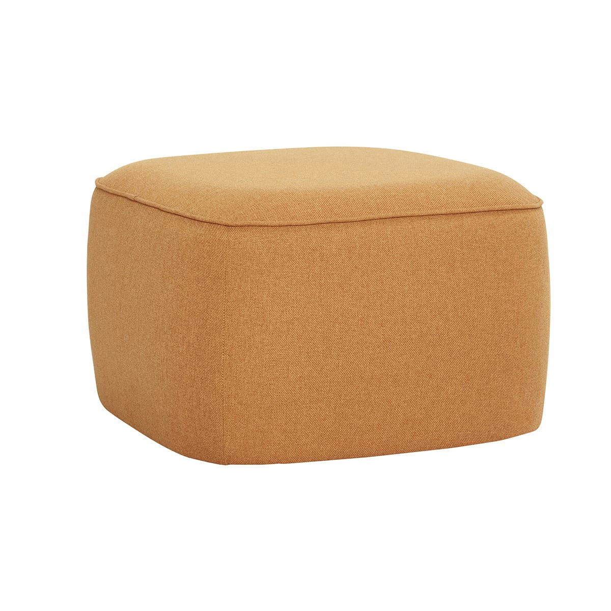CUBE - Pouf en polyester orange