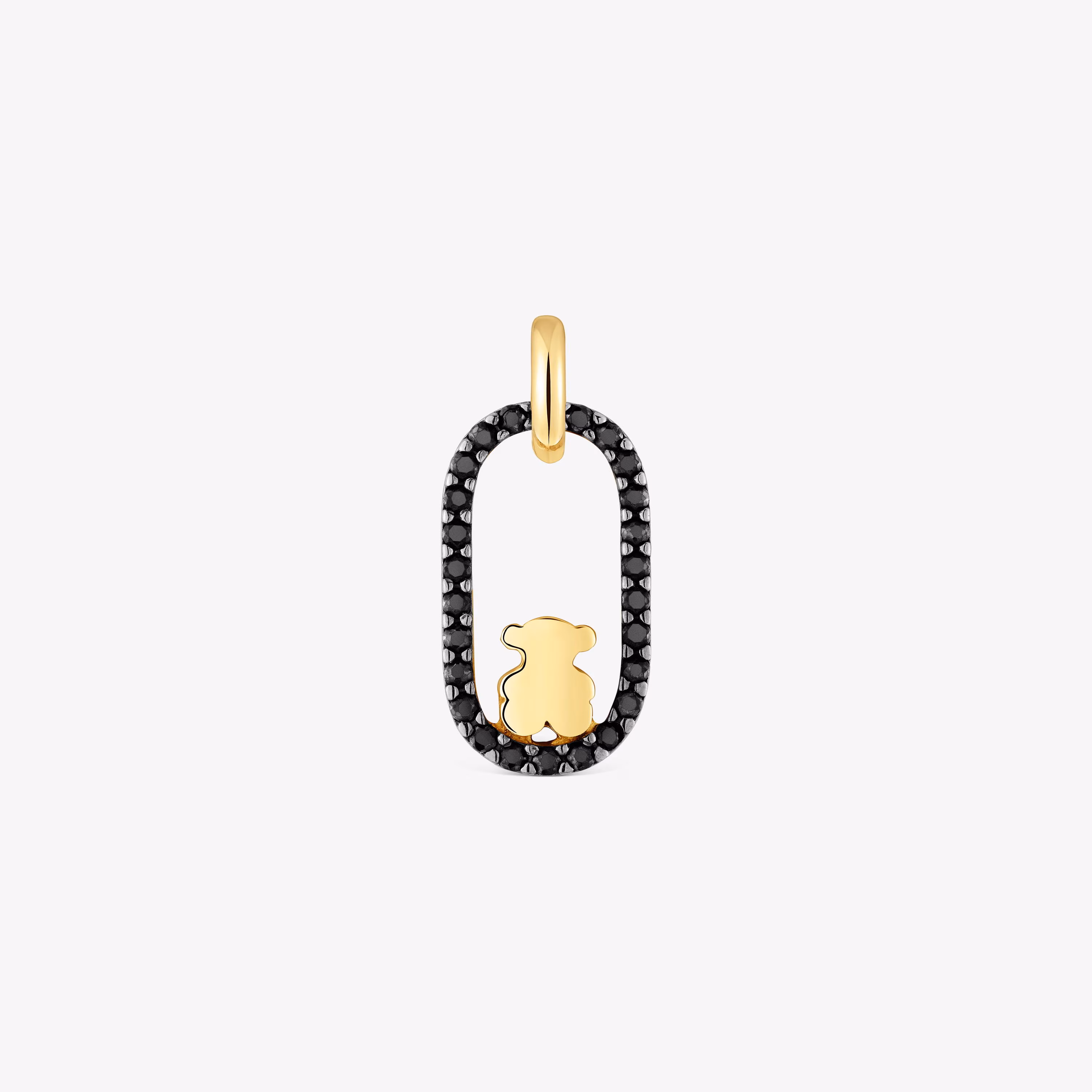 Colgante con baño de oro 18 kt sobre plata y espinelas Camille