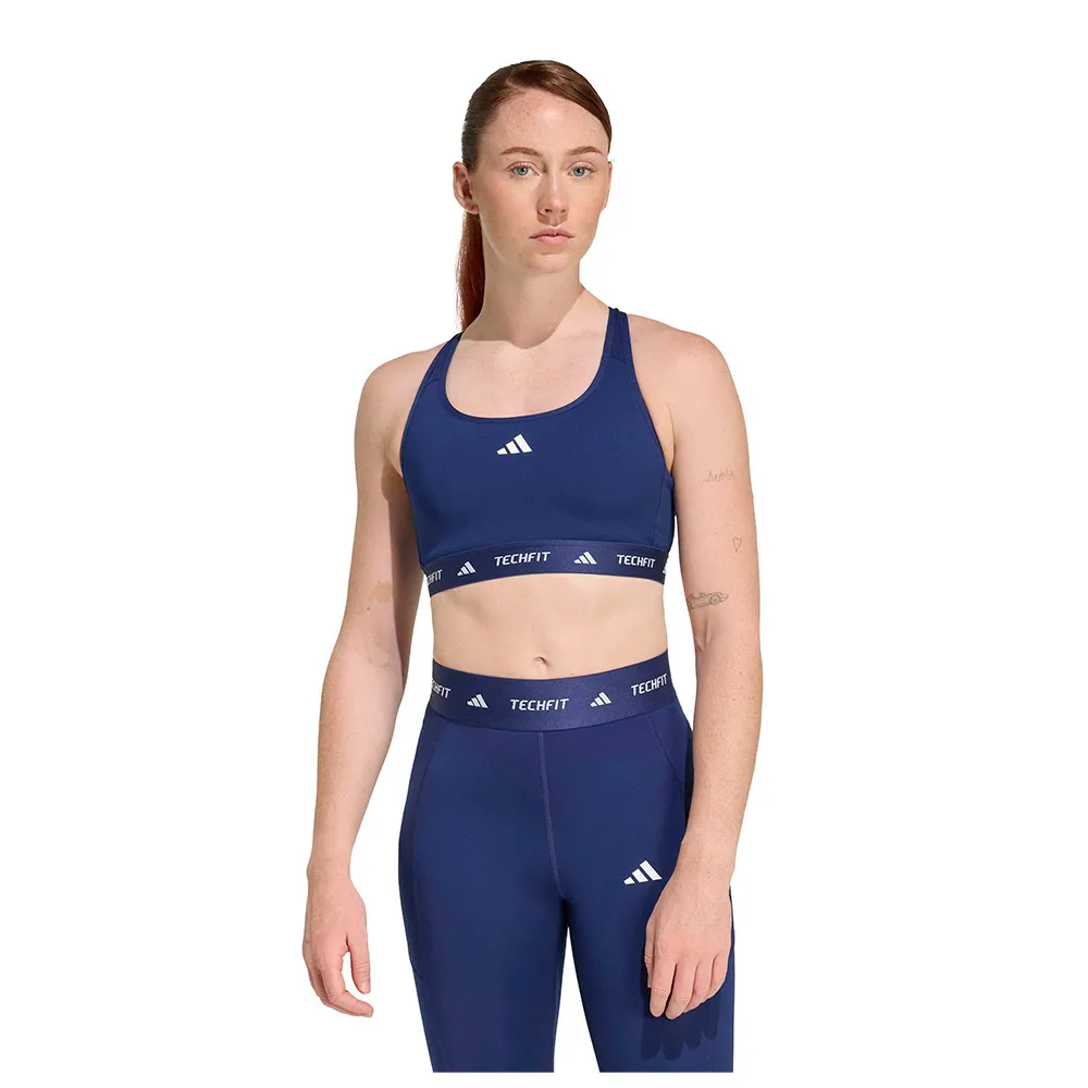 adidas Techfit Medium Impact Sports Bra