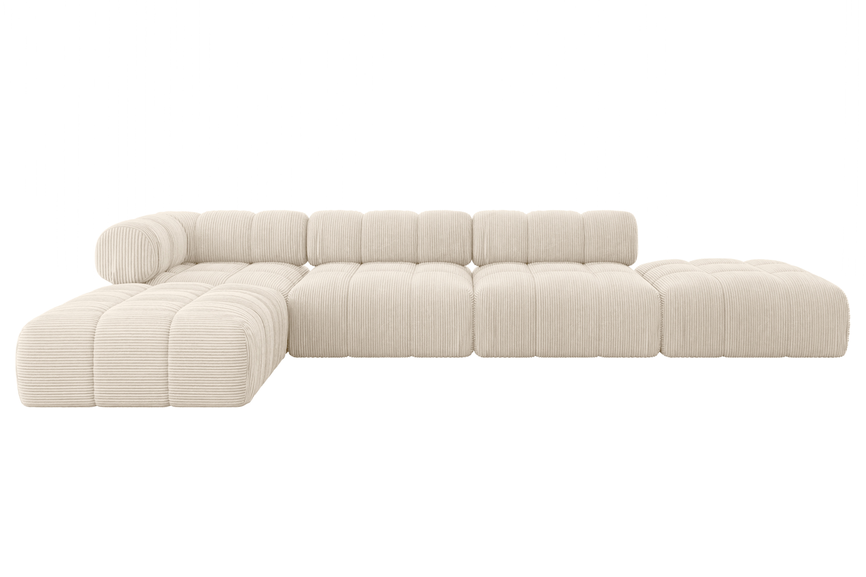 Narożnik lewostronny modułowy KERRU-L2 380x190x70 cm beżowy