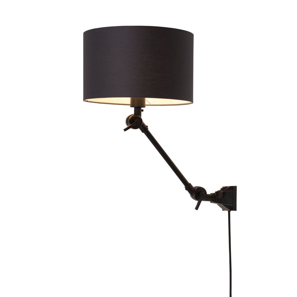 it's about RoMi wandlamp Amsterdam - zwart - 65x32x45cm