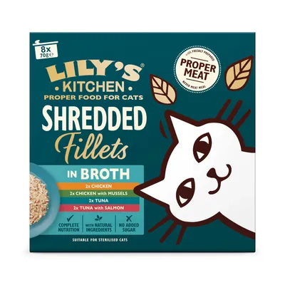Lily's Kitchen Shredded Fillets for Cats 8 x 70g