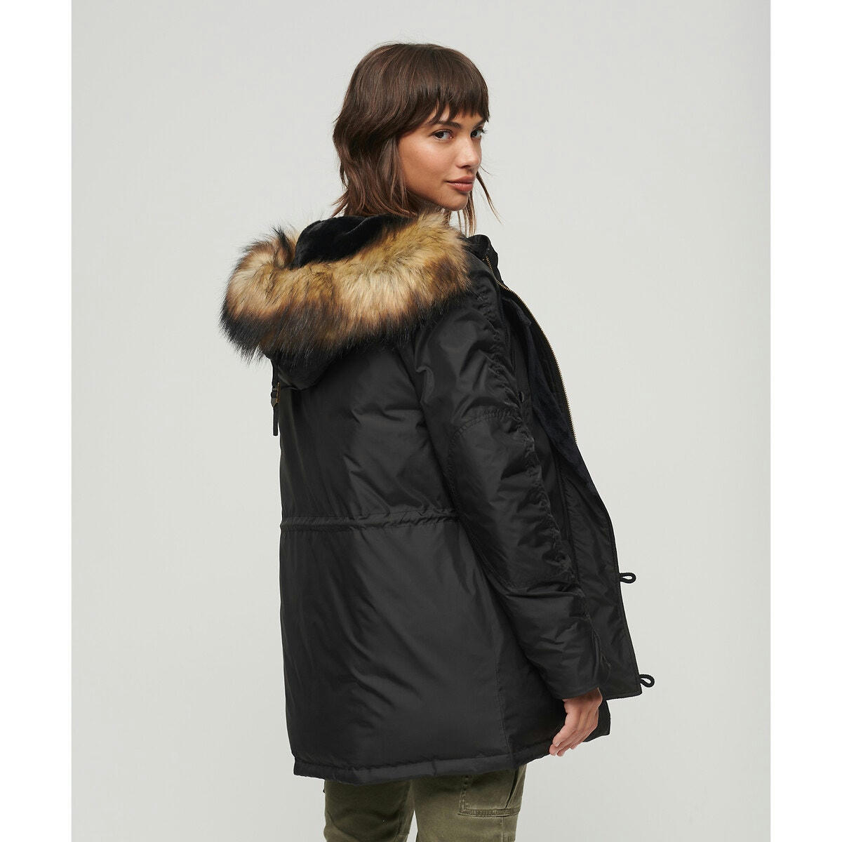 Parka mi-longue à capuche