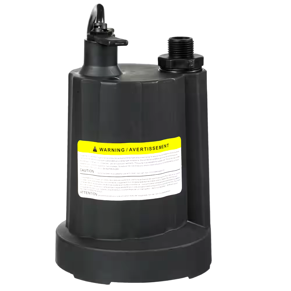 Mastercraft 1/3-HP Submersible Electric Utility Pump