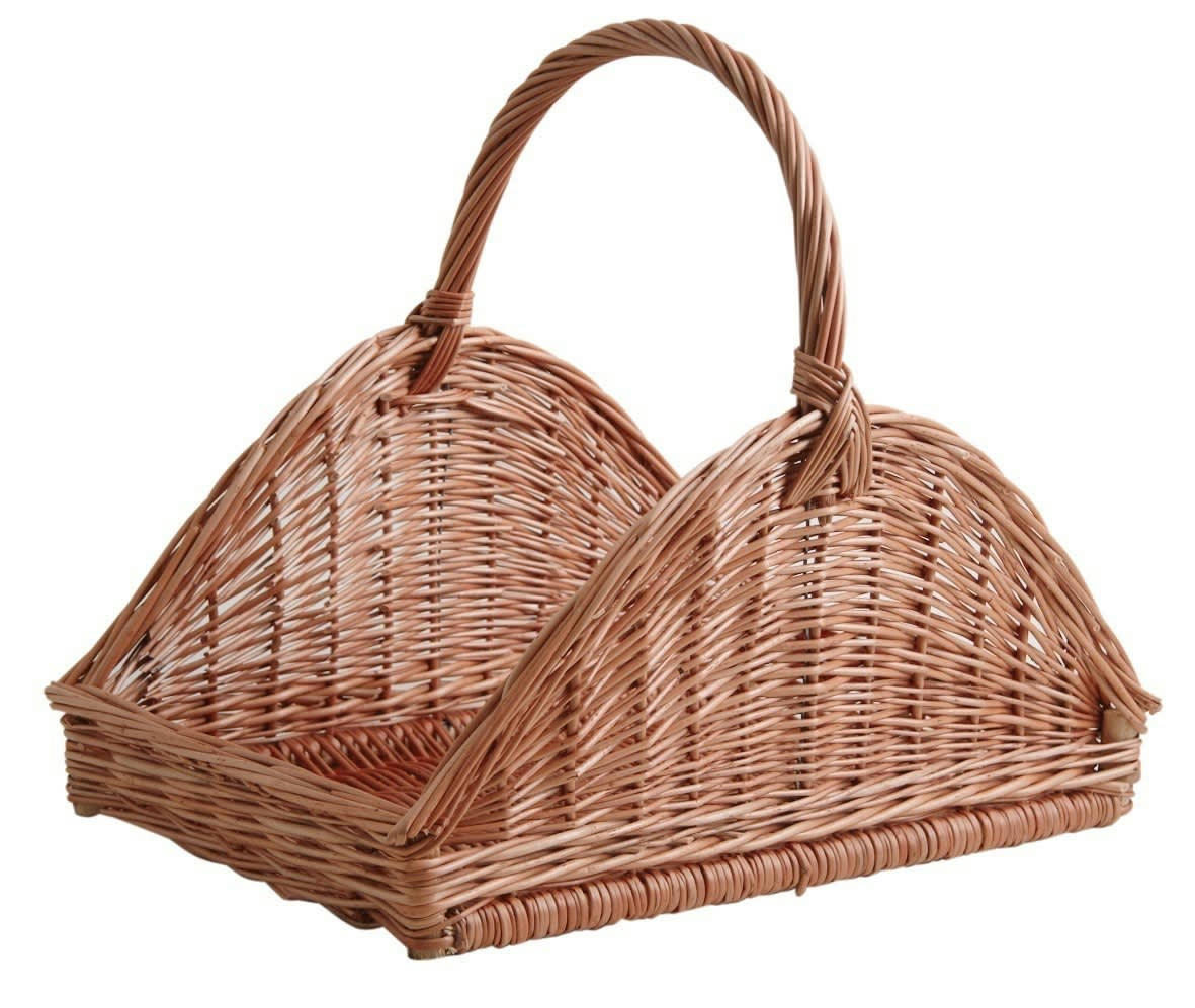 - Panier à bûches en osier buff