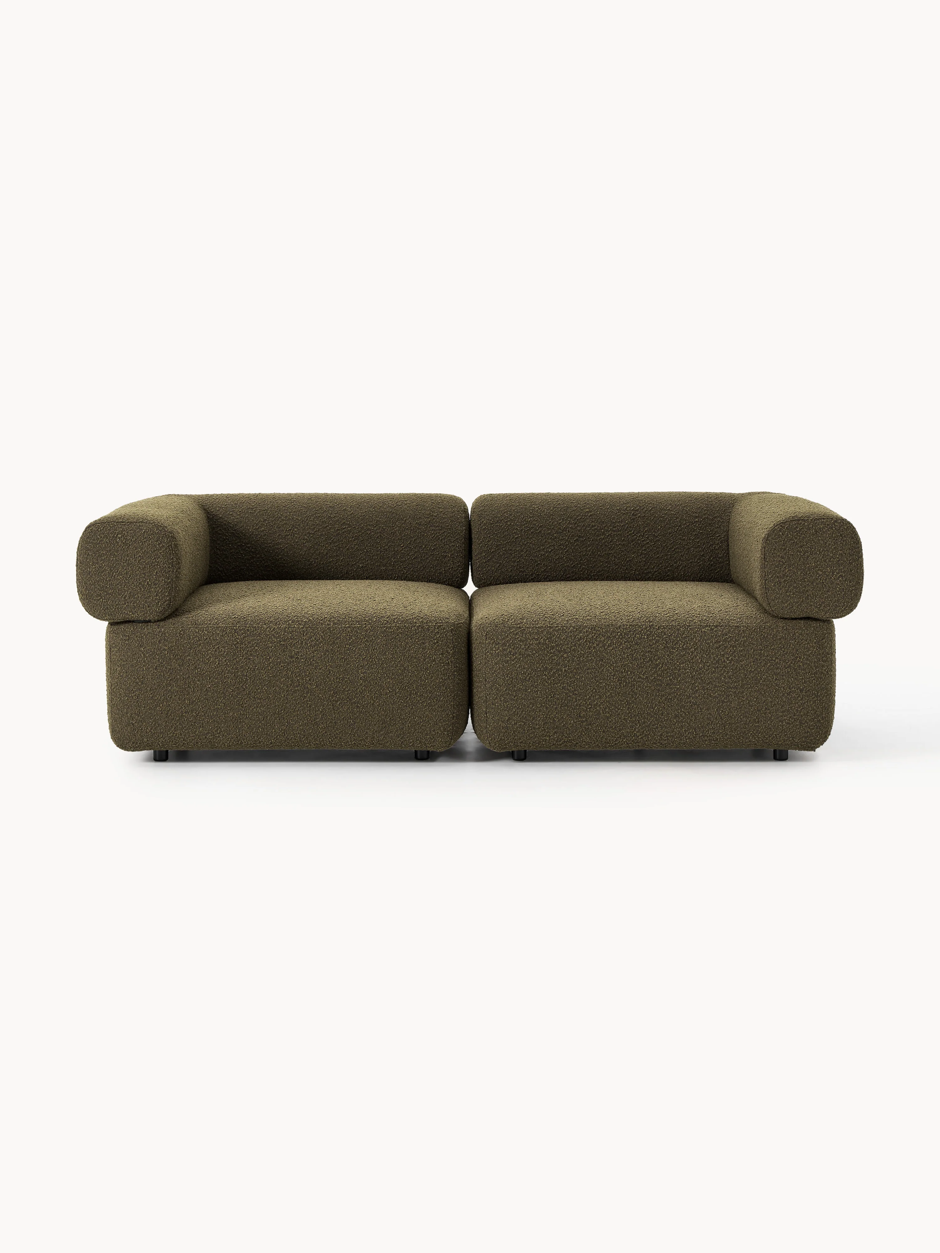 Modulares Bouclé-Sofa Anton (3-Sitzer)