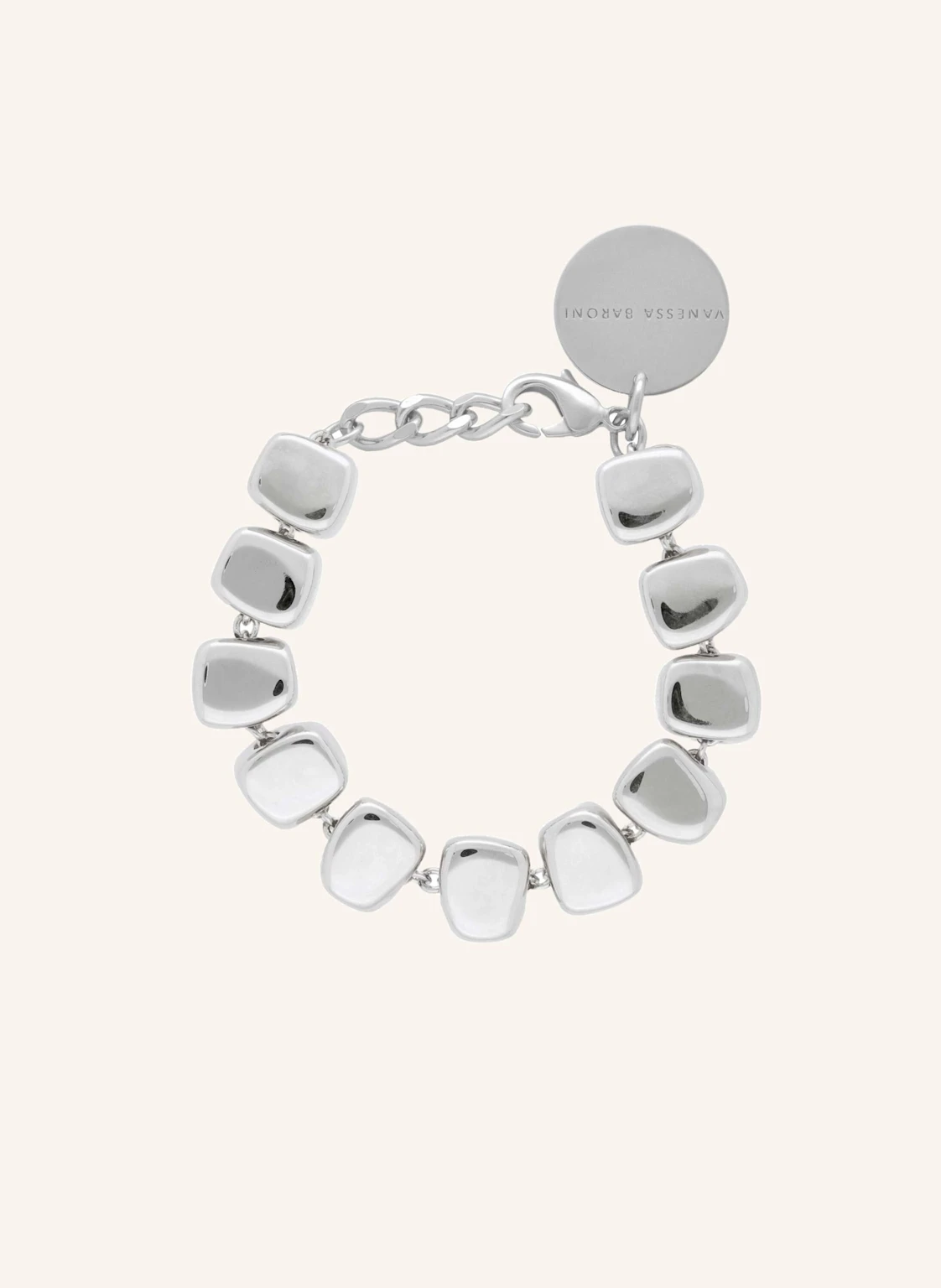 VANESSA BARONI Armband MINI ORGANIC SHAPED BRACELET SNOW GREEN MARBLE by GLAMBOU