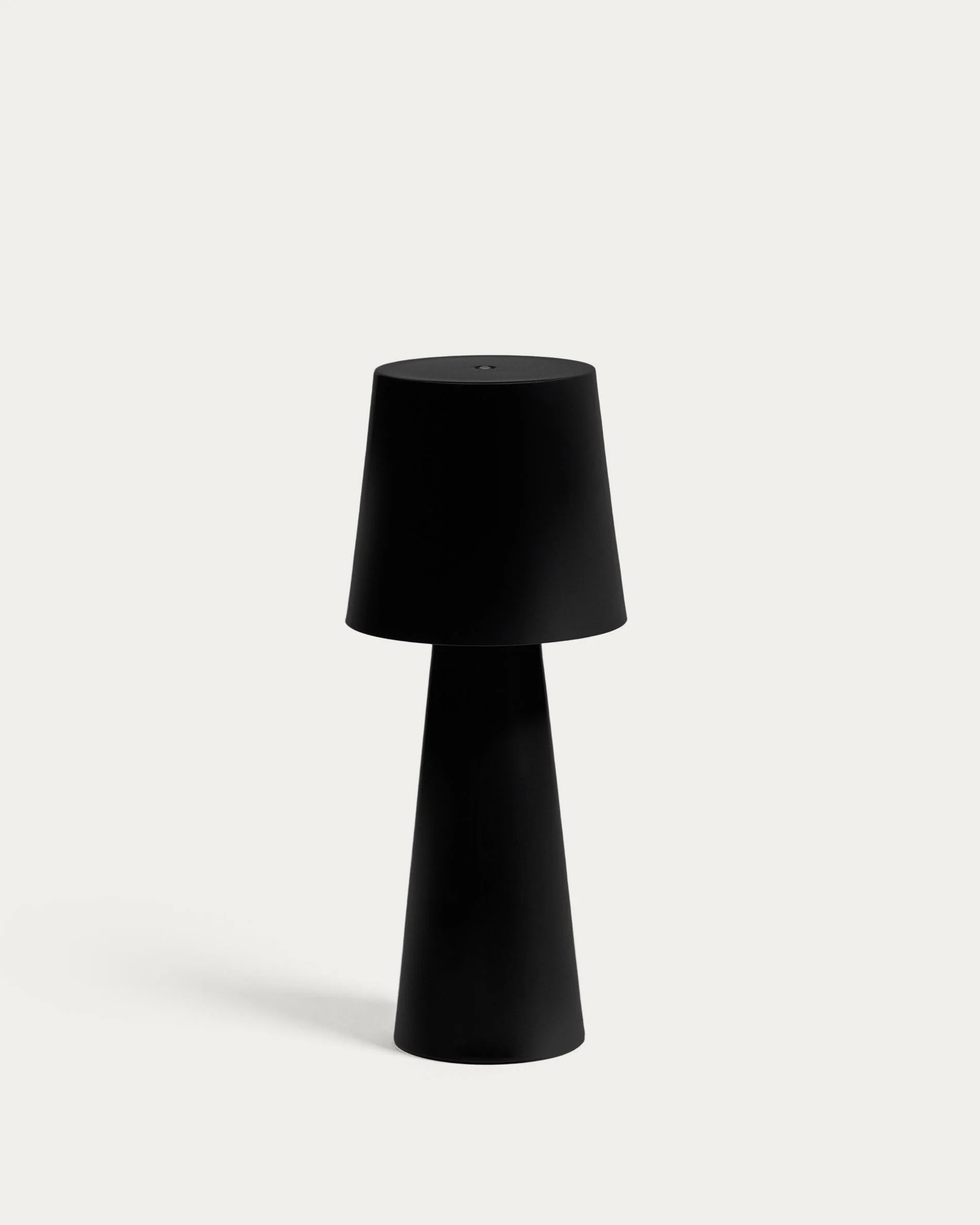 Arenys large outdoor metal table lamp in a black painted finish