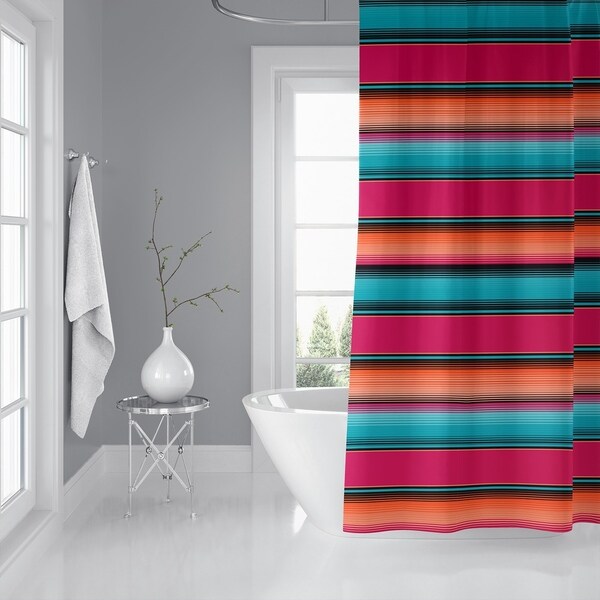 SALTILLO TEAL Shower Curtain By Kavka Designs