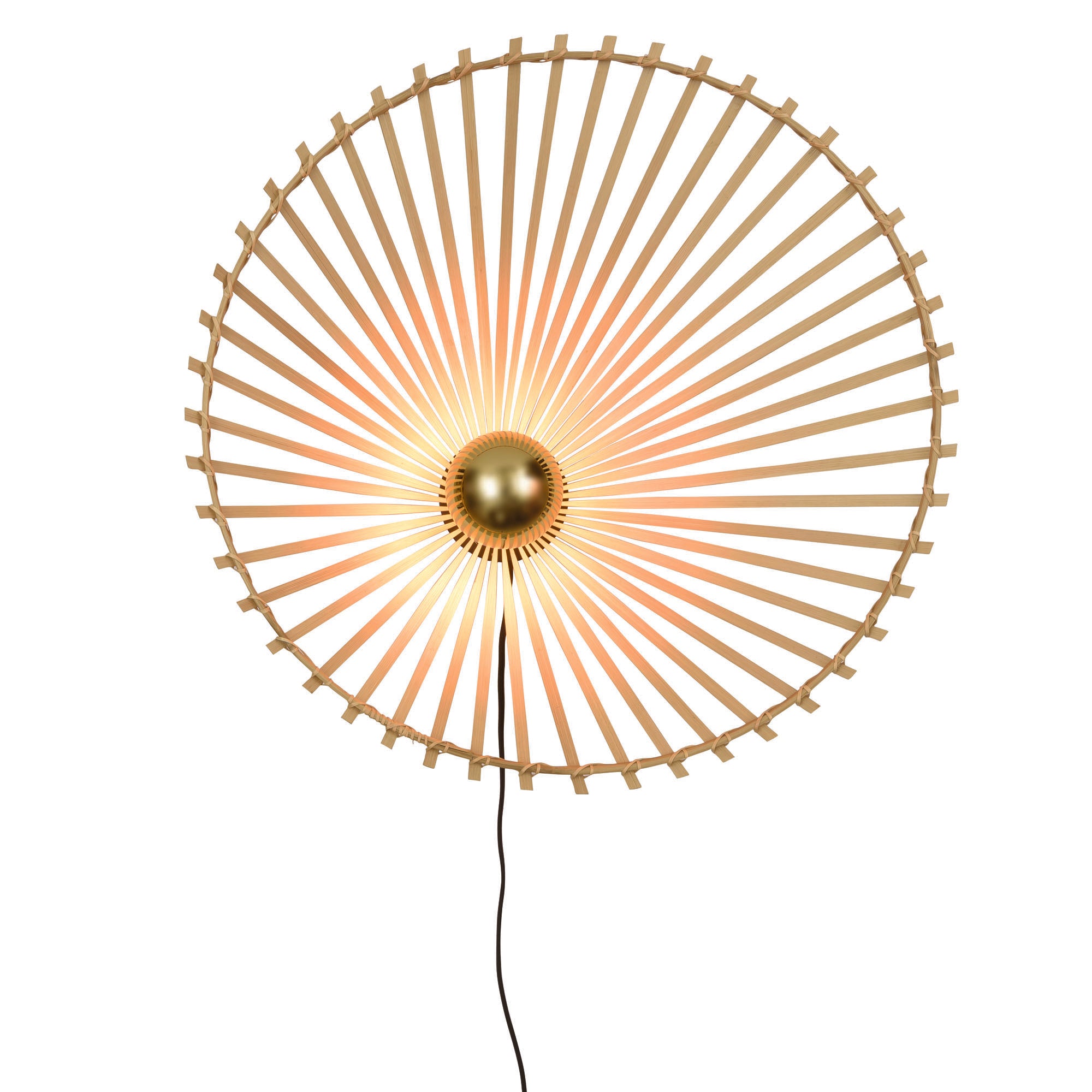 GOOD&MOJO wandlamp Bromo - bruin - Ø60cm