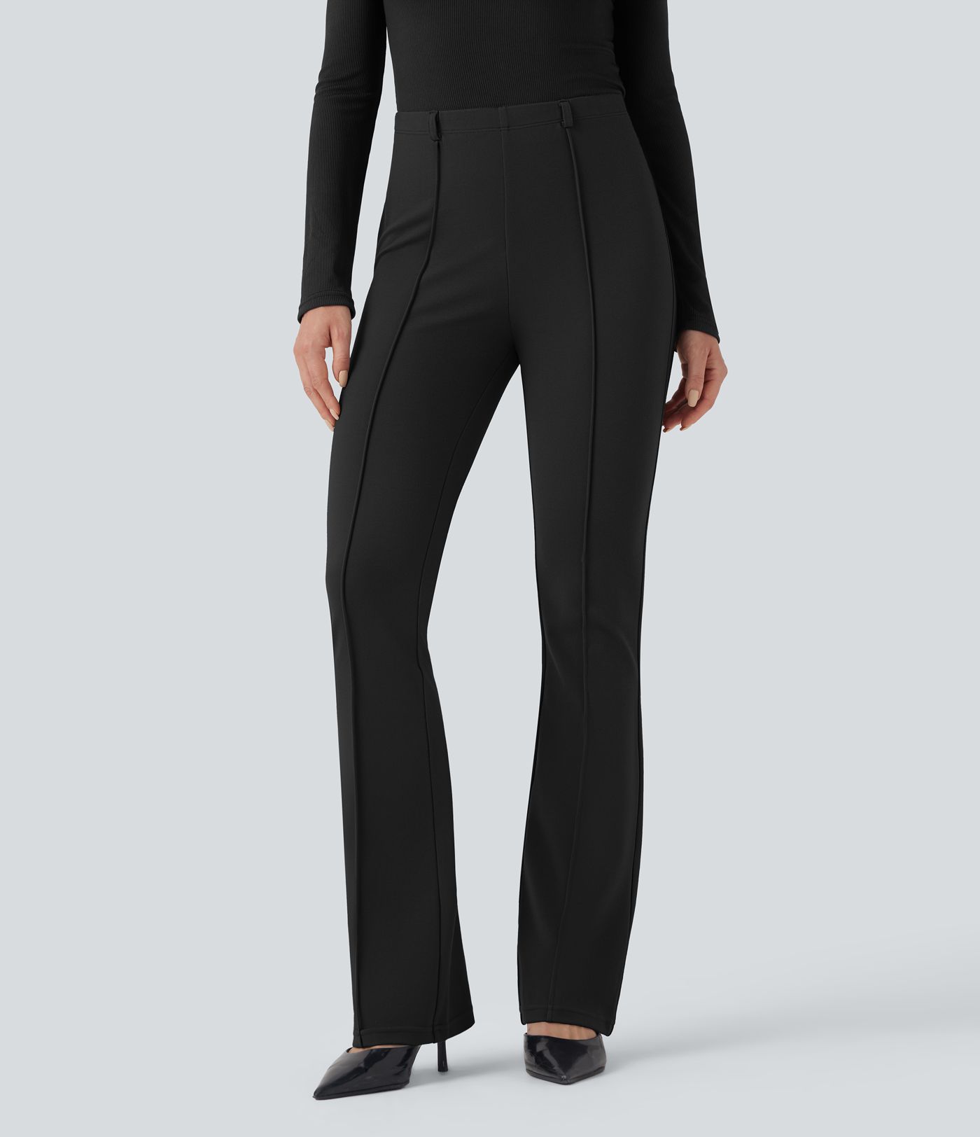 Pantalon tailleur bootcut gainant taille moyenne Halara Flex™
