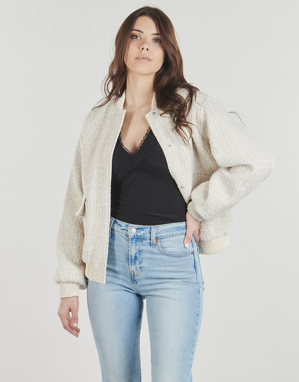 Guess - PERINNE TWEED - Beige