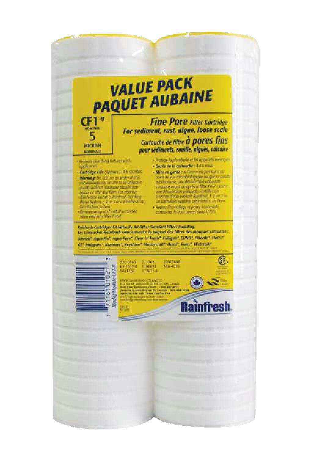 Rainfresh CF1-8 5-Micron Fine Pore Sediment Cartridge
