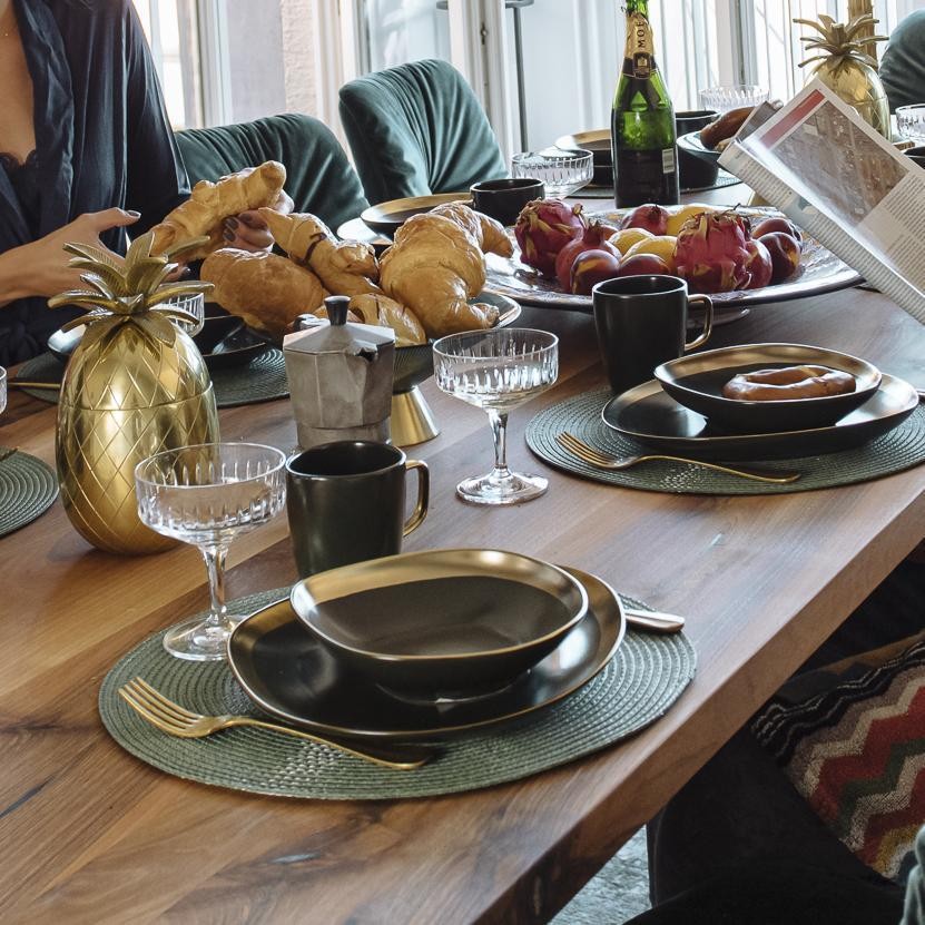 Soepborden Vibrations Ø19cm groen (4 Set) Kare Design