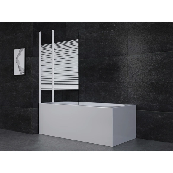 Duschabtrennung, BxH: 100 x 140 cm, 2-teilig