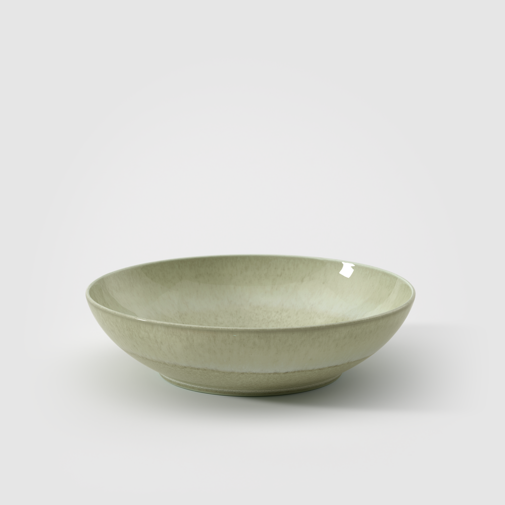Perlemor Centerpiece bowl - Green, 43.3 oz, Premium Porcelain