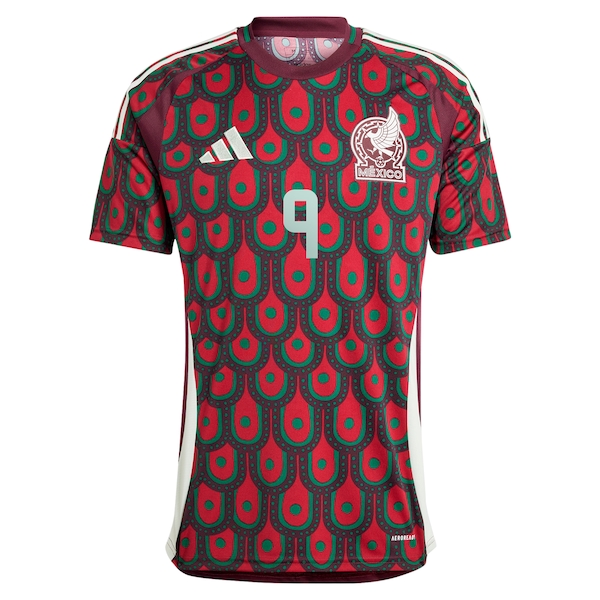 Raul Jimenez Mexico National Team adidas 2024 Home Replica Player Jersey - Burgundy