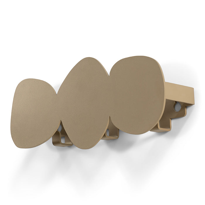 Spinder x Eva van de Ven kapstok Tumulo Small - Champagne - 3 haken