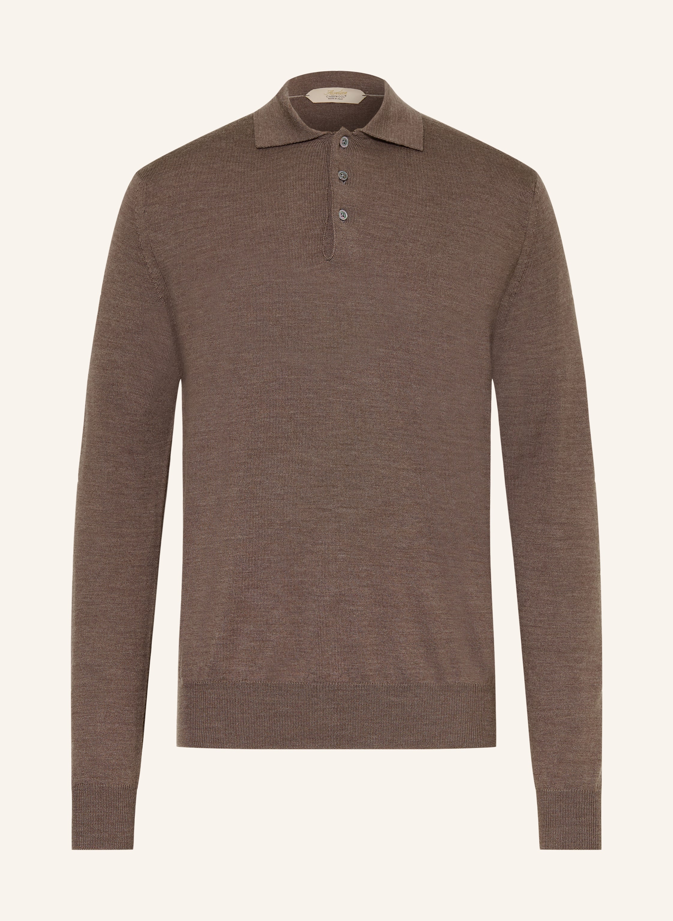 Aurélien Strick-Poloshirt aus Merinowolle