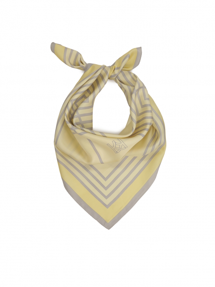Yellow silk scarf