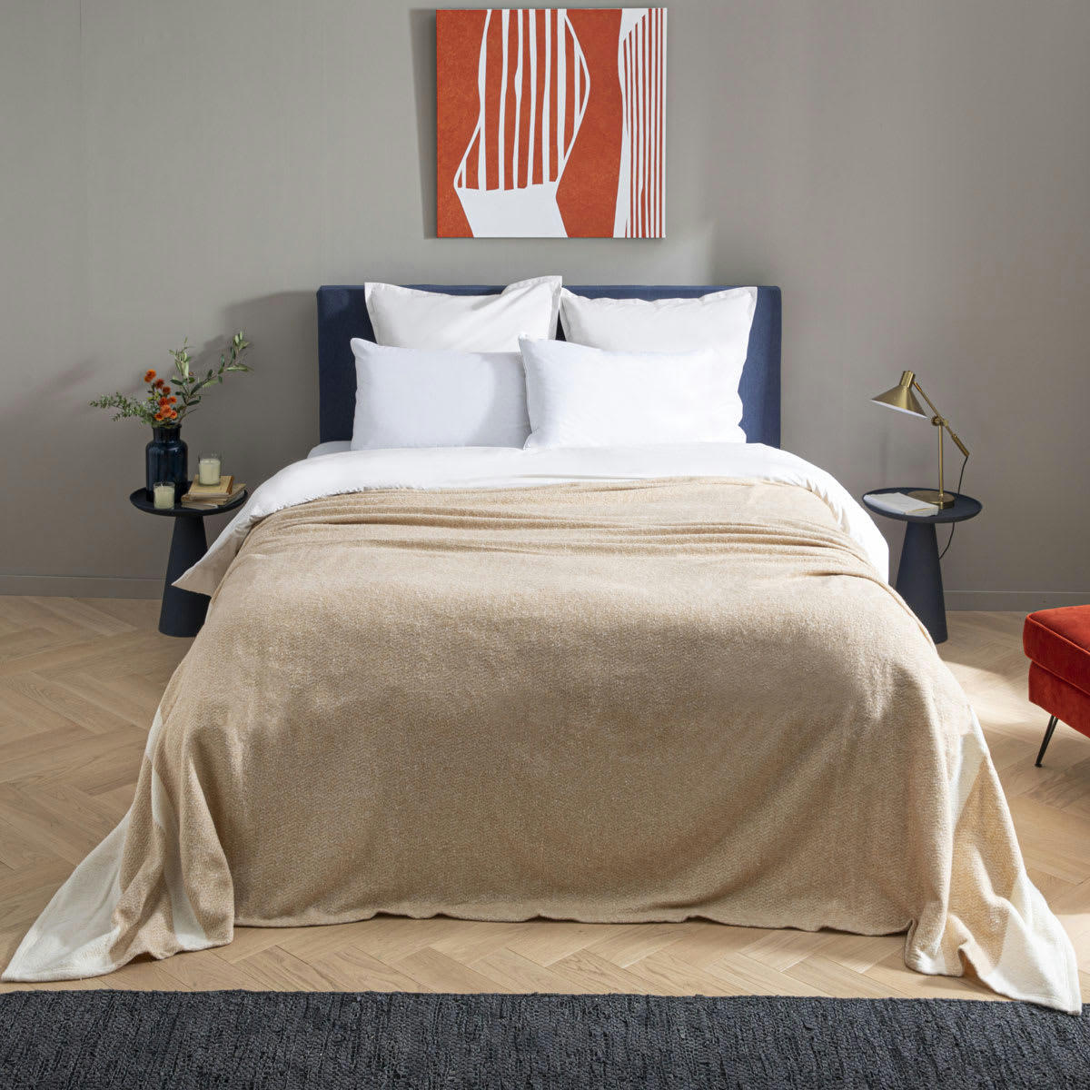 - Couverture Lima Chanvre 180x240 cm - DODO