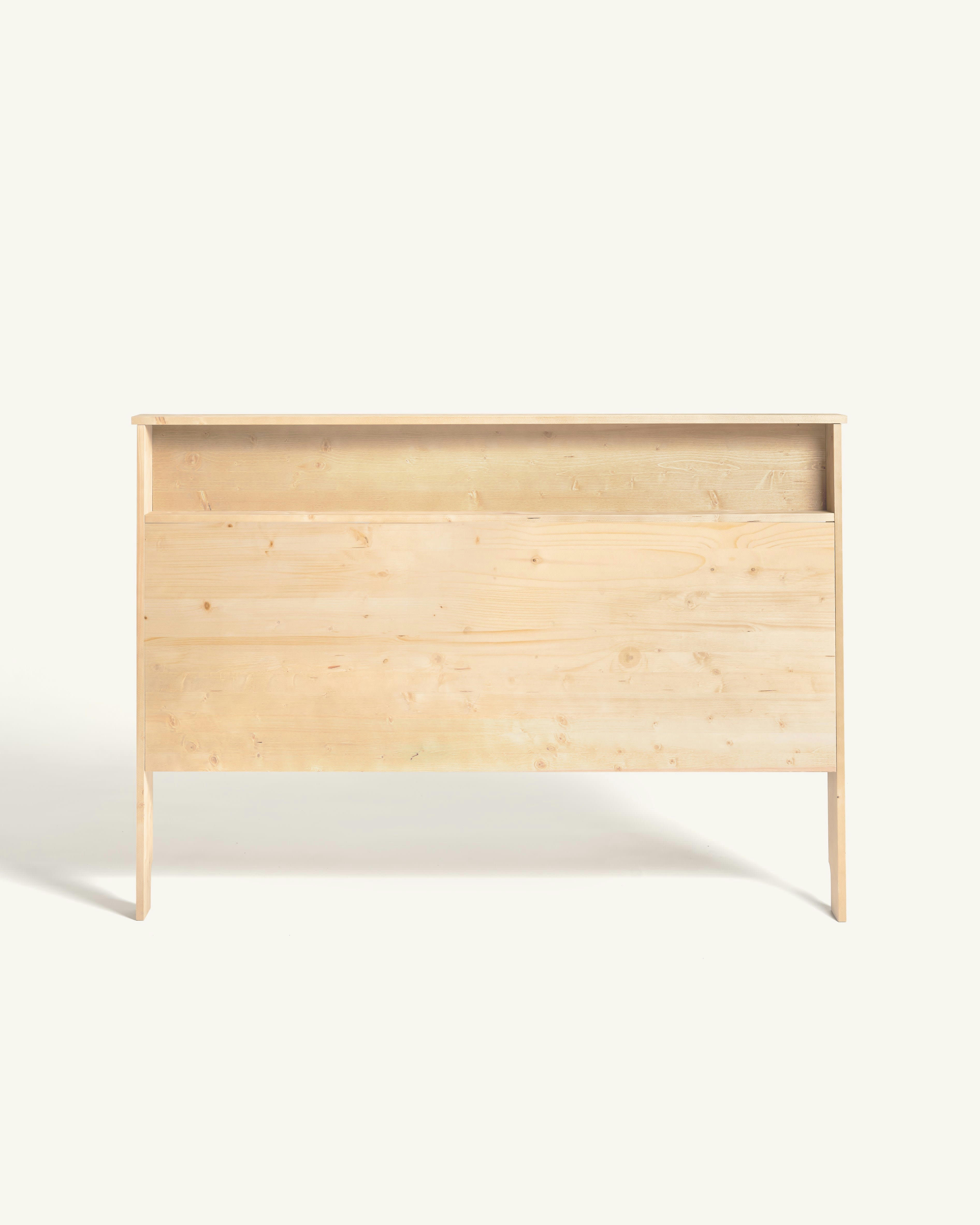 IGOR - Tête de lit avec rangement pour lit 150 cm en couleur beige