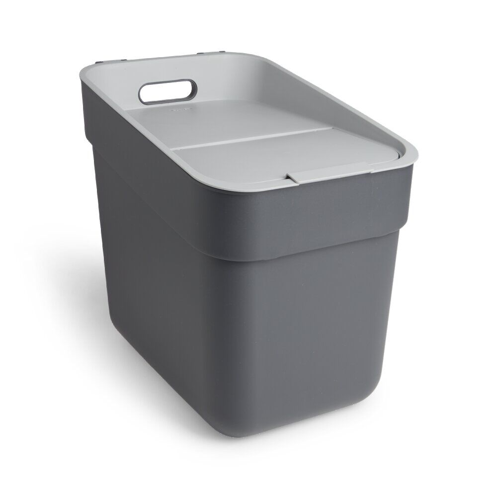 Poubelle de tri grise 20L
