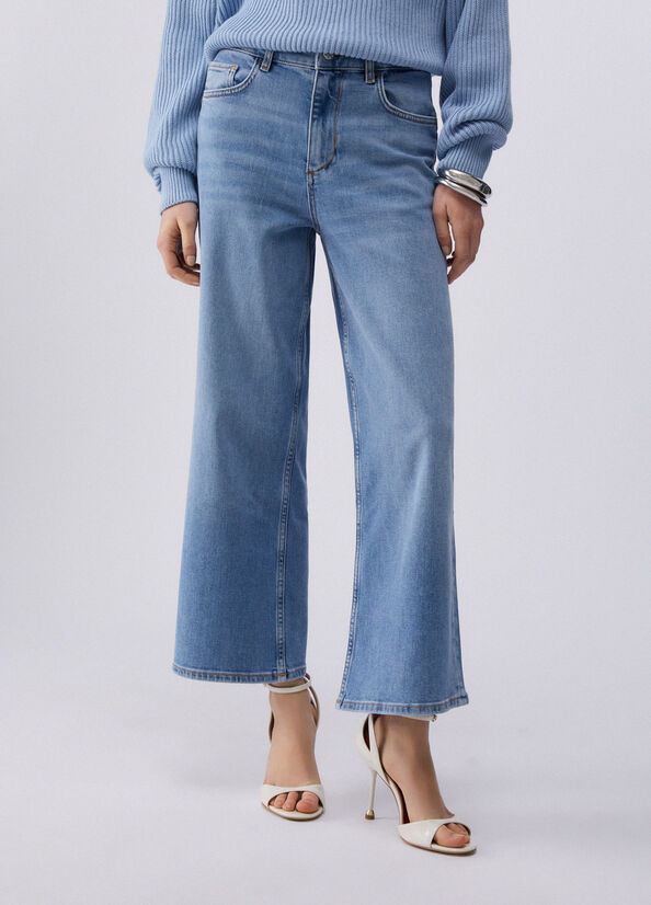 Jeans flare cropped