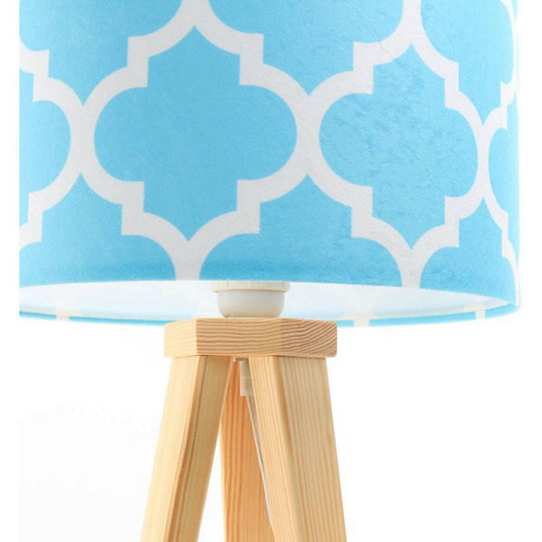 Lampe de chevet classic 040s-005 30 x 30 x 46 cm Bois clair
