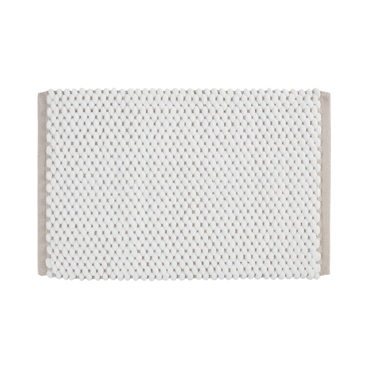 SOFT CHAIN - Tapis de bain et descente de lit  sable 60x100 cm