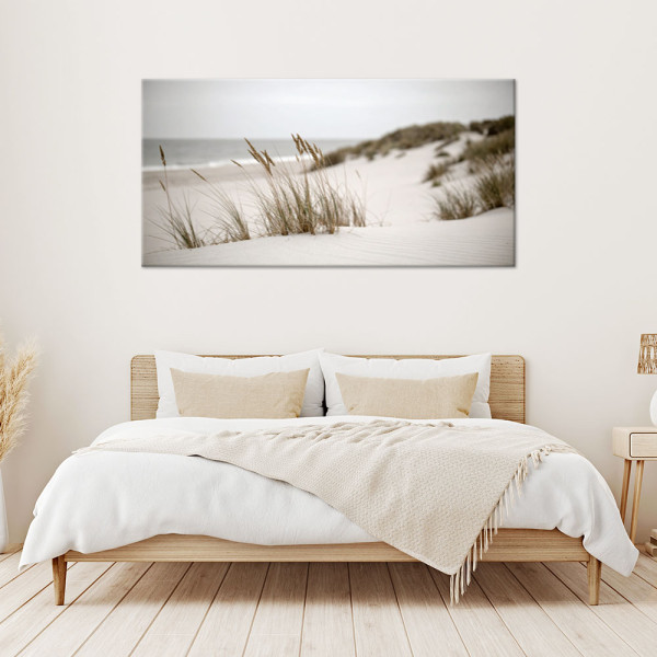 Obraz do salonu sypialni biura, Plaża morze wydmy retro krajobraz 80x40