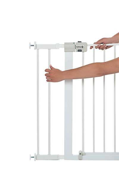 Extension barrière de sécurité en métal blanc Easy Close 14 cm