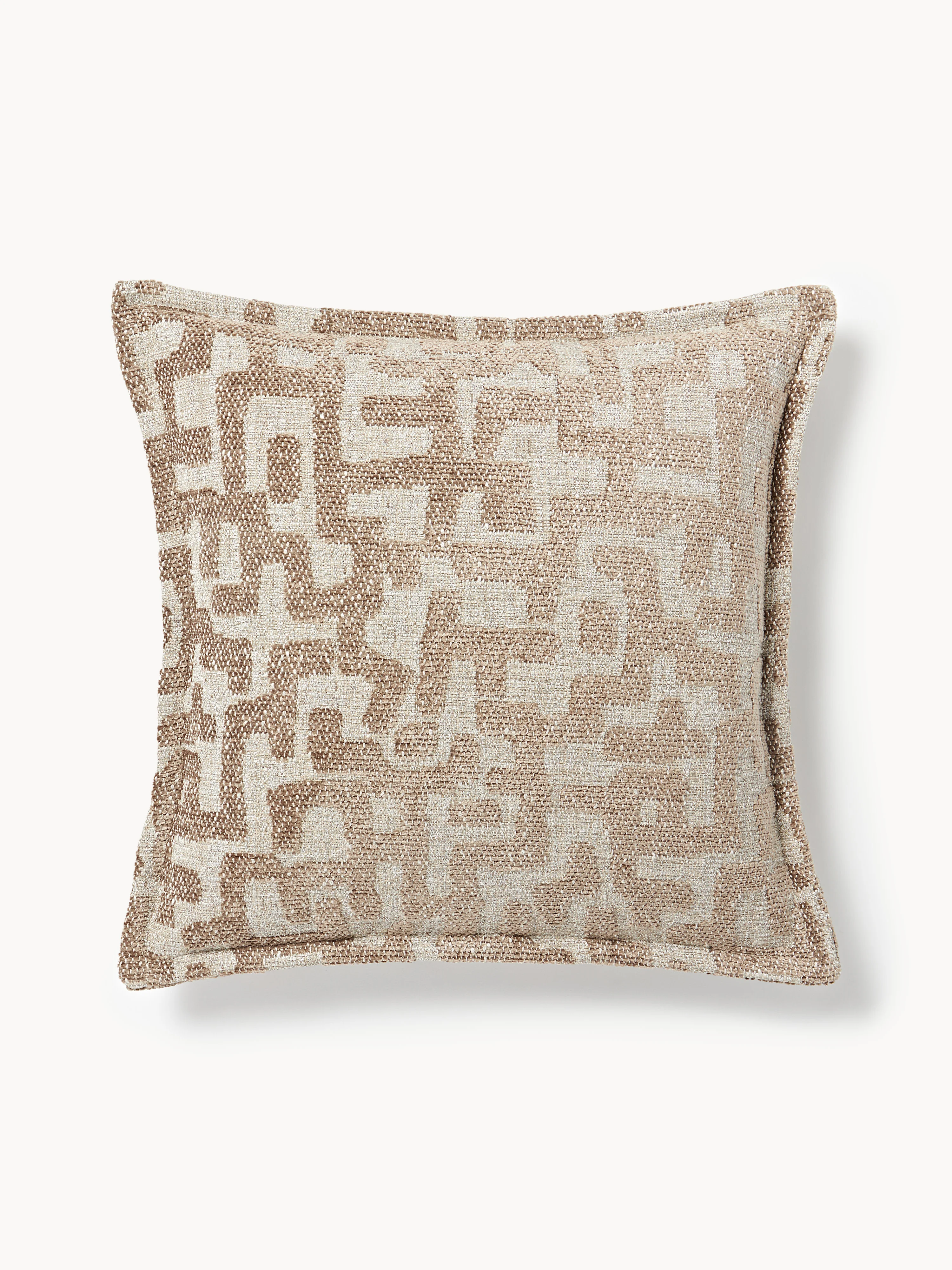 Viskose-Kissen Contia mit gewebtem Jacquard-Muster