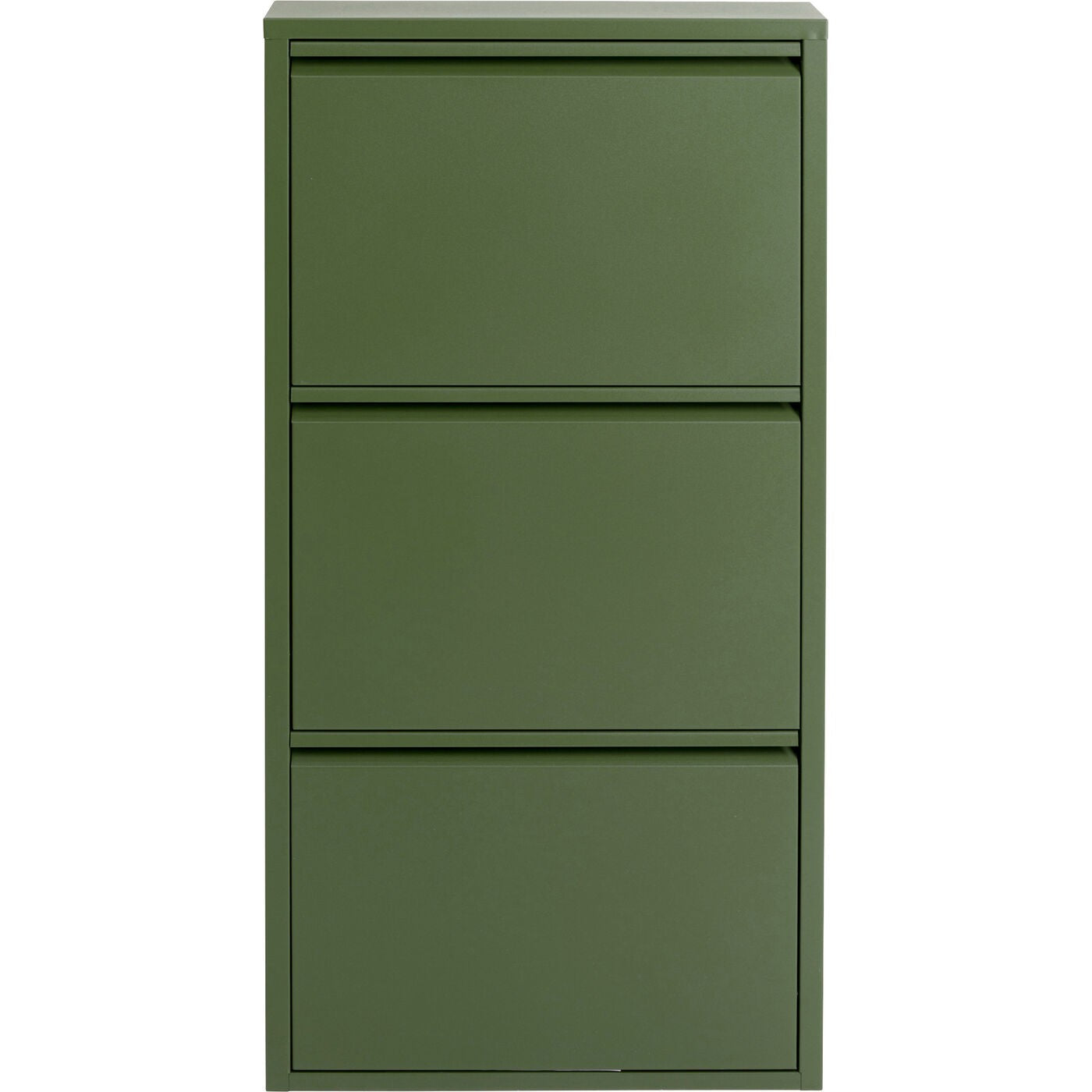 Kare Design Schoenenkast Caruso olijf 3 laden