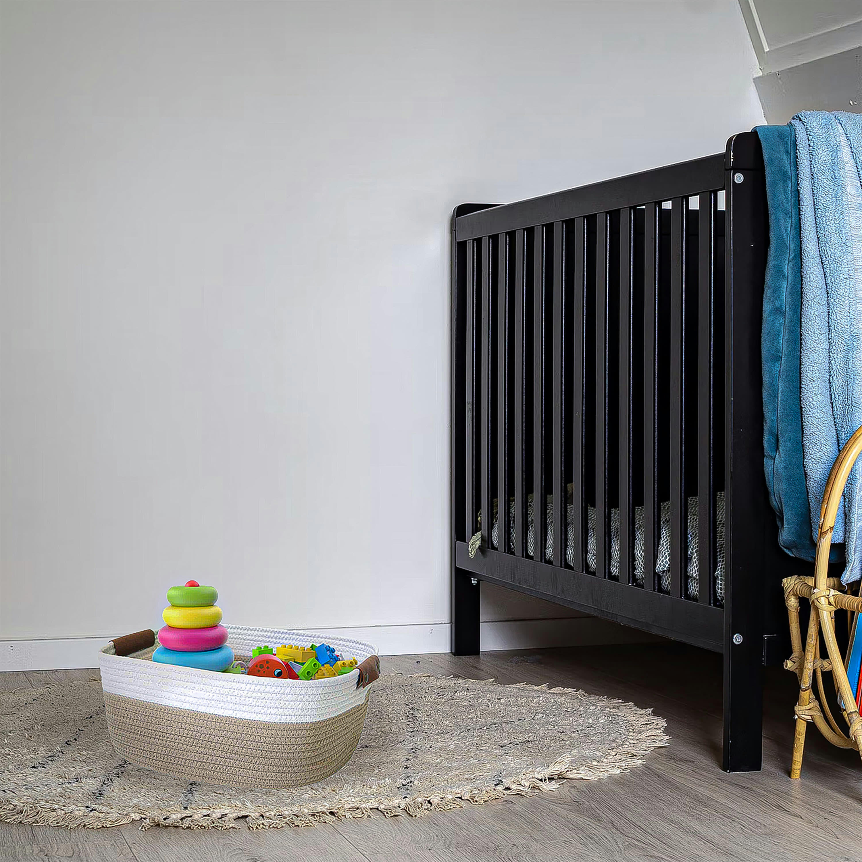 - Panier de rangement en corde blanc 35,5x33x15cm