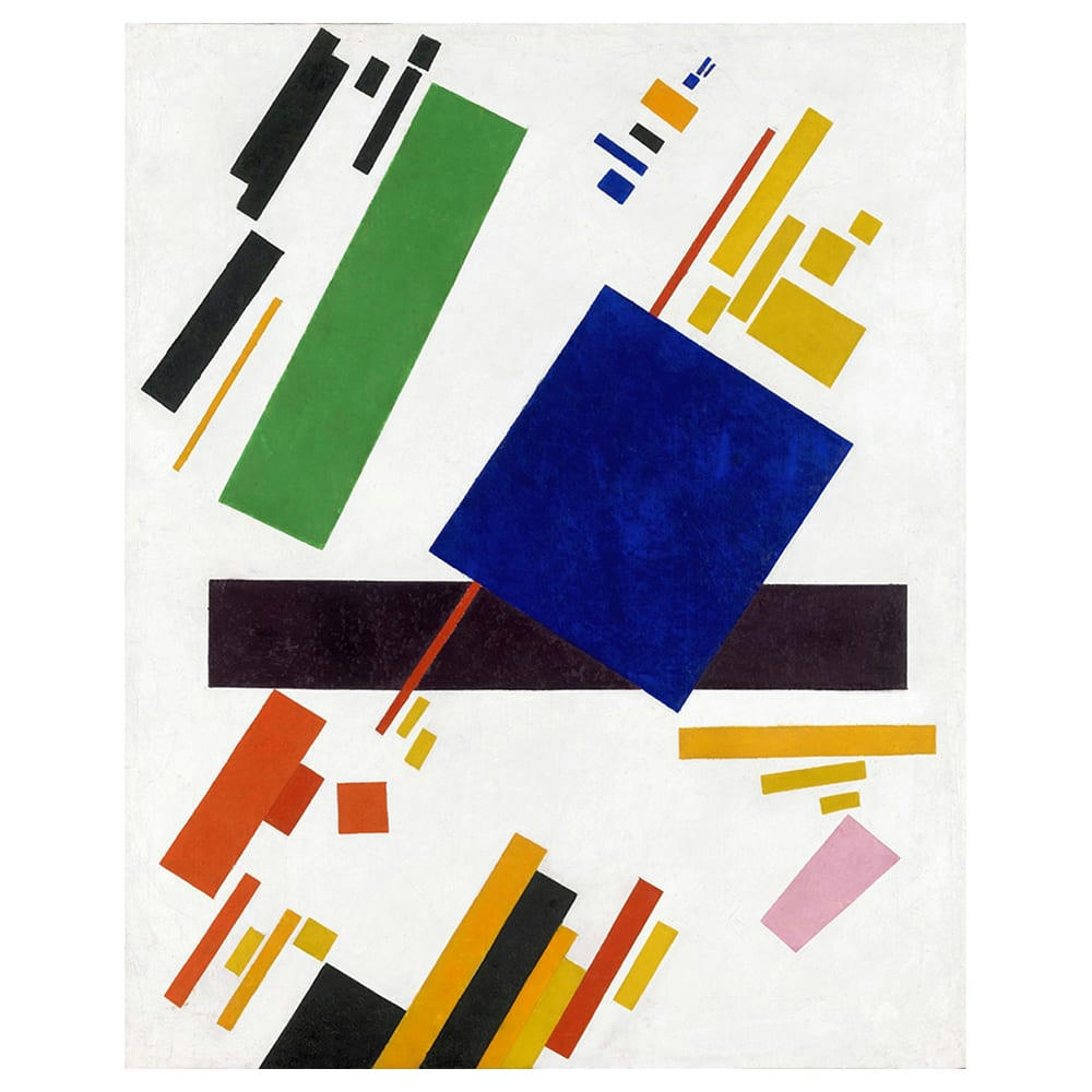 - Tableau suprematist composition Kazimir Malevich 80x100cm