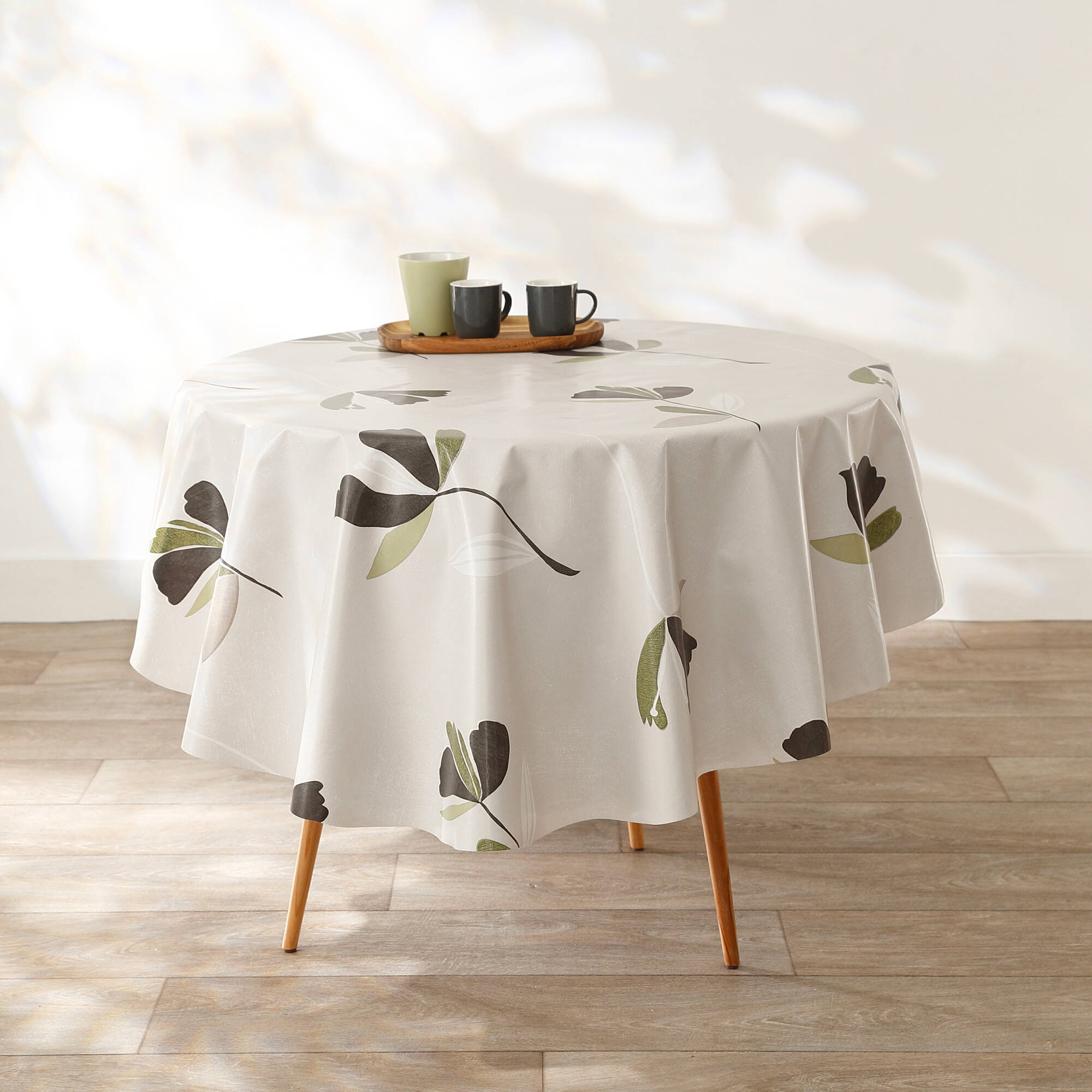 Nappe toile cirée imprimé fleurs