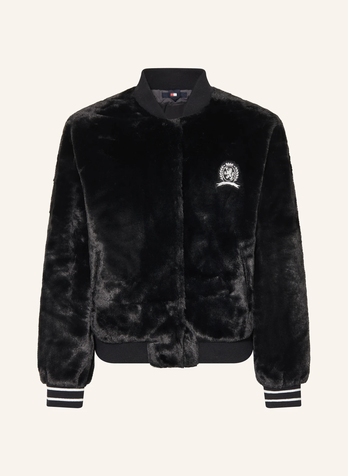 TOMMY HILFIGER College-Jacke aus Kunstfell