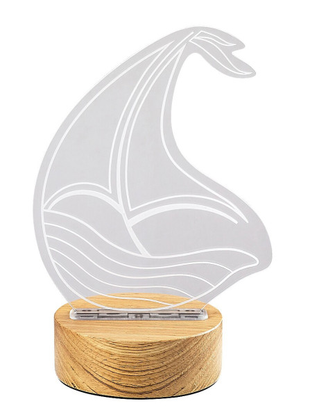 Lampa stołowaAkali przezroczysto-buk LED 2W wys:20,5cm Rabalux