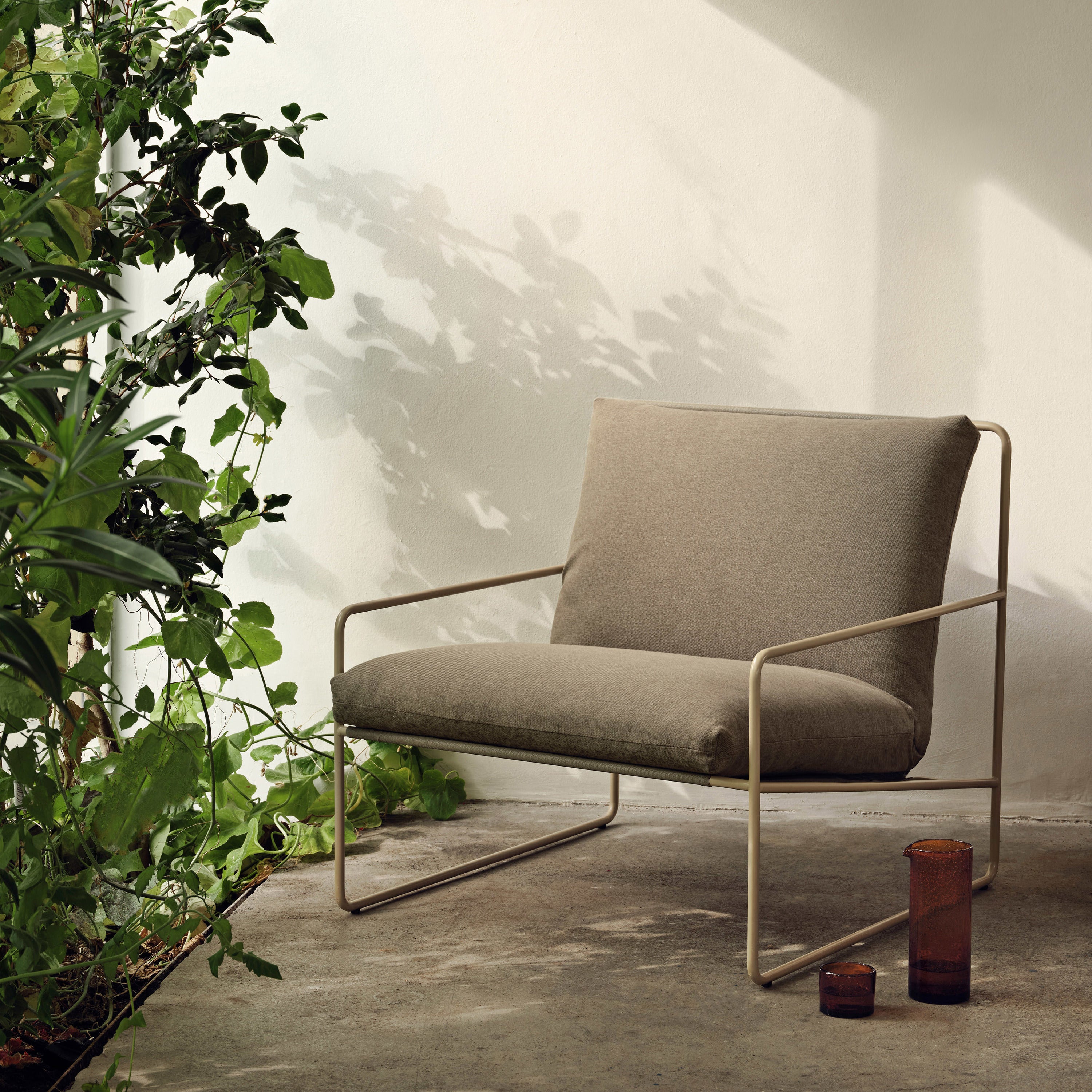 Ferm Living Desert Lounger - Dolce - Cashmere / Dark Sand